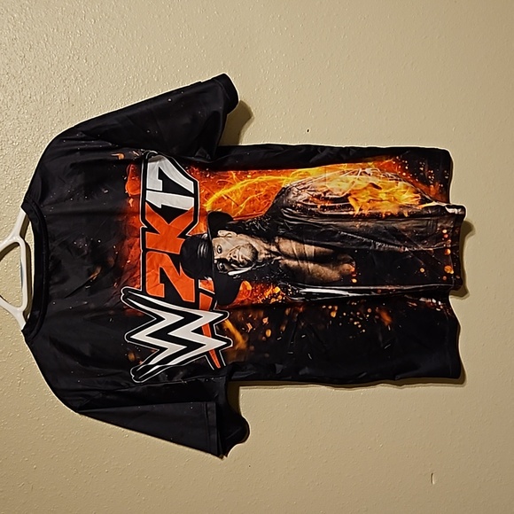 W 2k17 Video Game WWE Undertaker Shirt - Picture 2 of 3